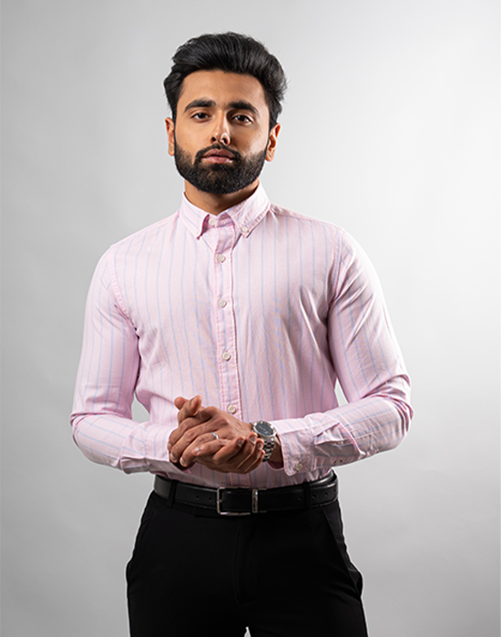 Pink Pin Stripe Shirt
