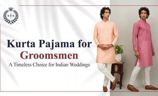 Kurta Pajama for Groomsmen – A Timeless Choice for Indian Weddings