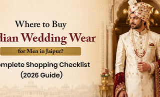 Men's wedding wear in Jaipur featuring sherwani, bandhgala and Jodhpuri suits