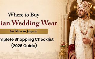 Men's wedding wear in Jaipur featuring sherwani, bandhgala and Jodhpuri suits