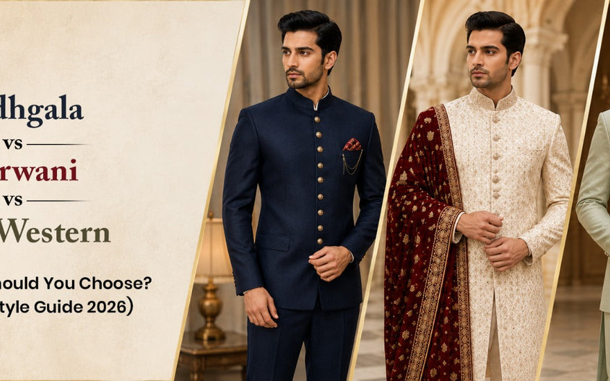 Bandhgala vs Sherwani vs Indo-Western wedding outfits for men