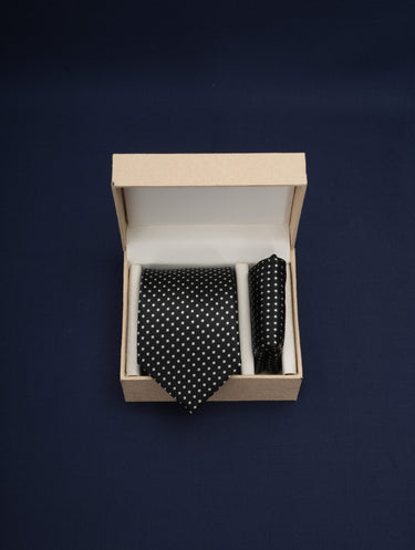 Black Polka Dotted Set