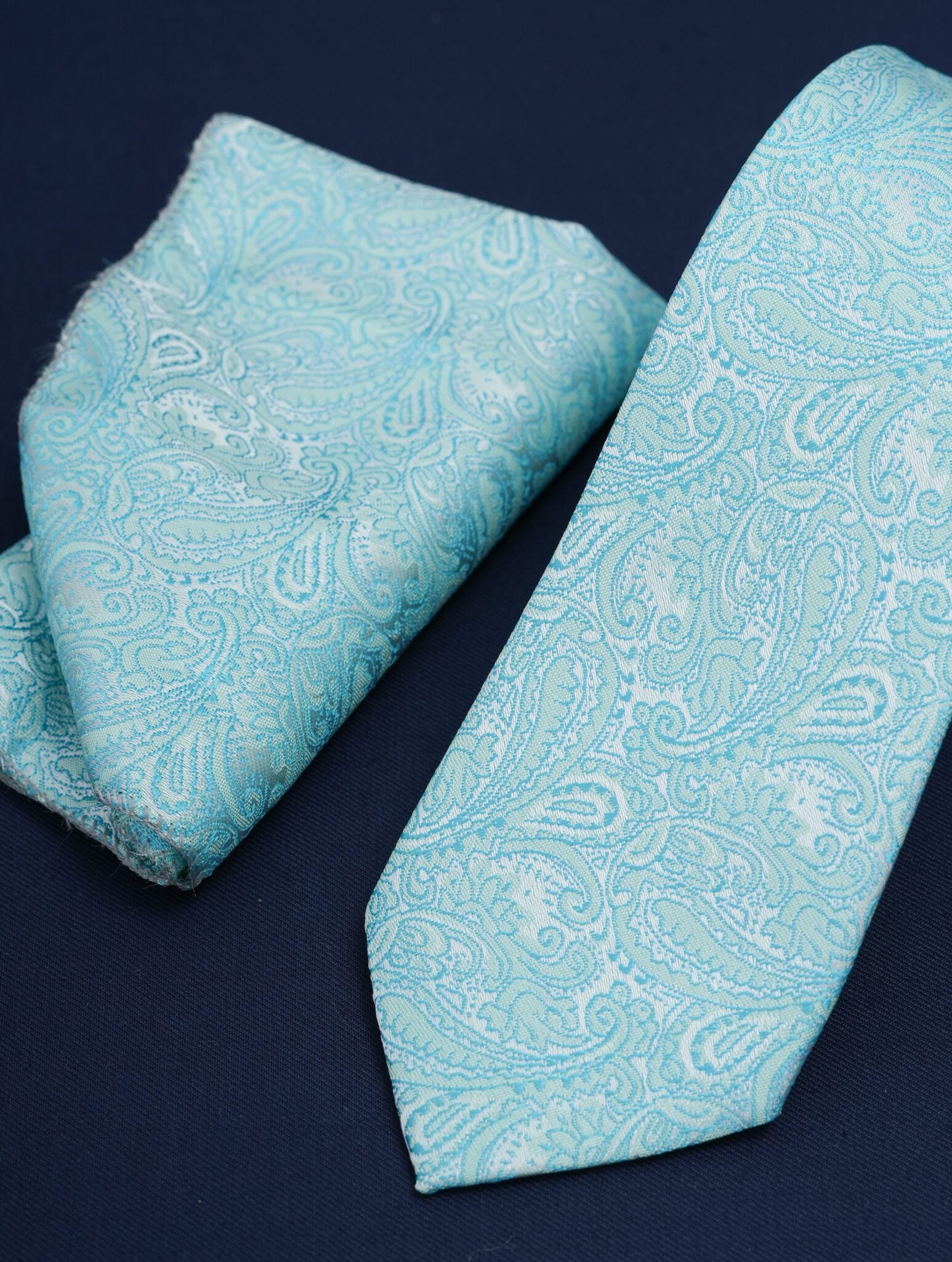 Sky Blue Paisley Set