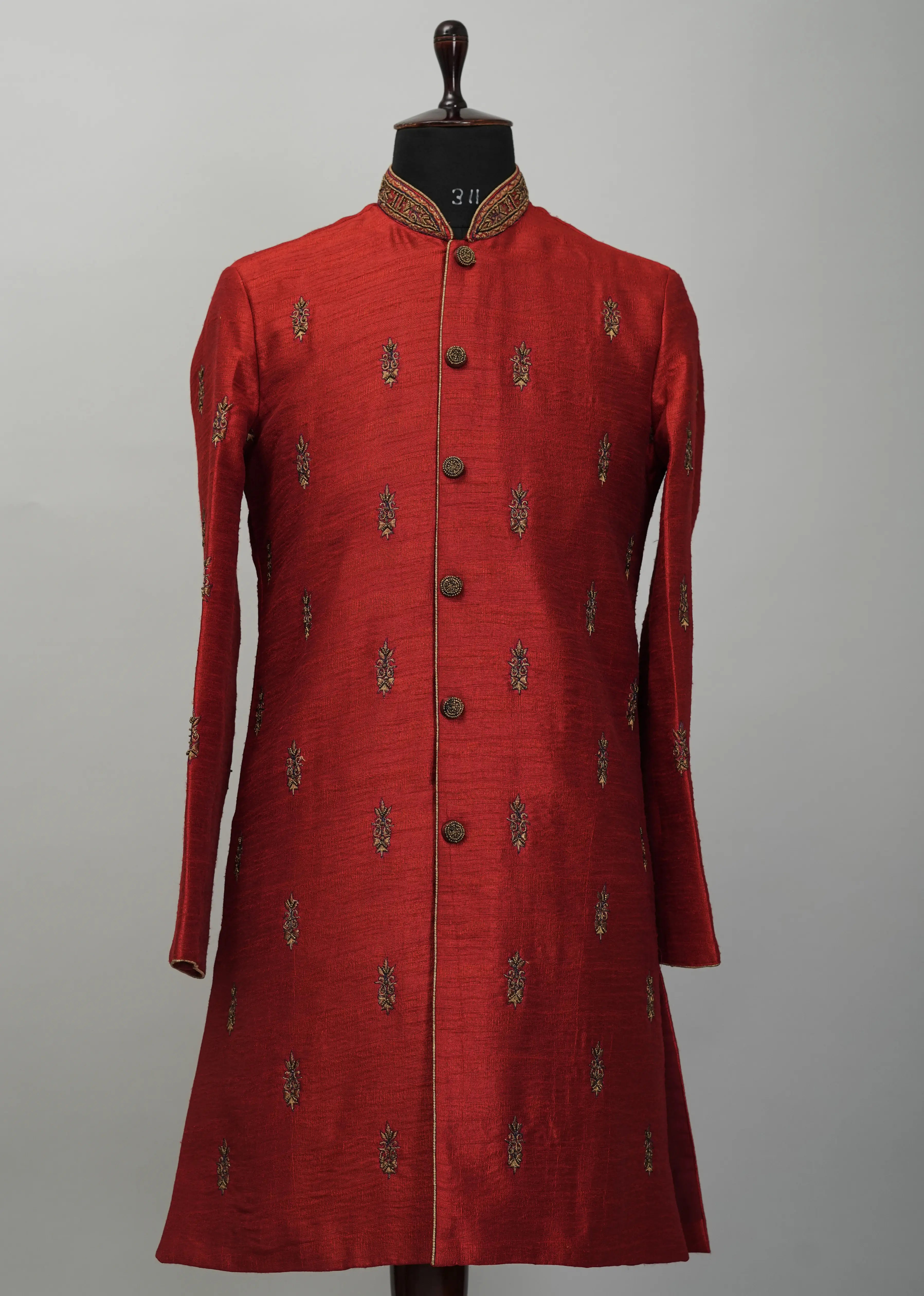 Crimson Embroidery Indowestern Suit