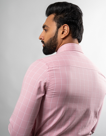 Pink Window Checks Shirt