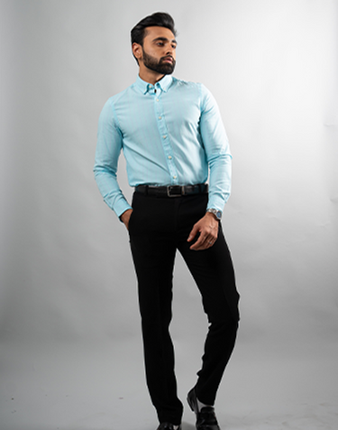 Blue Pin Stripe Shirt