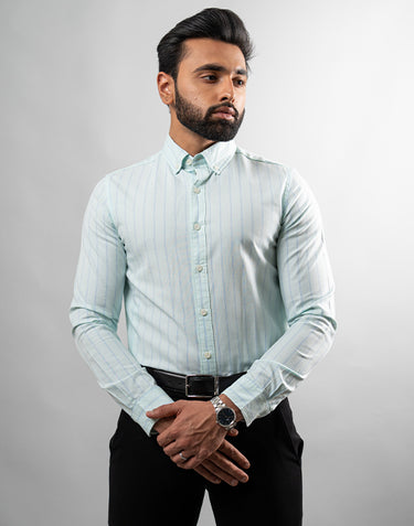 Sea Green Stripe Shirt