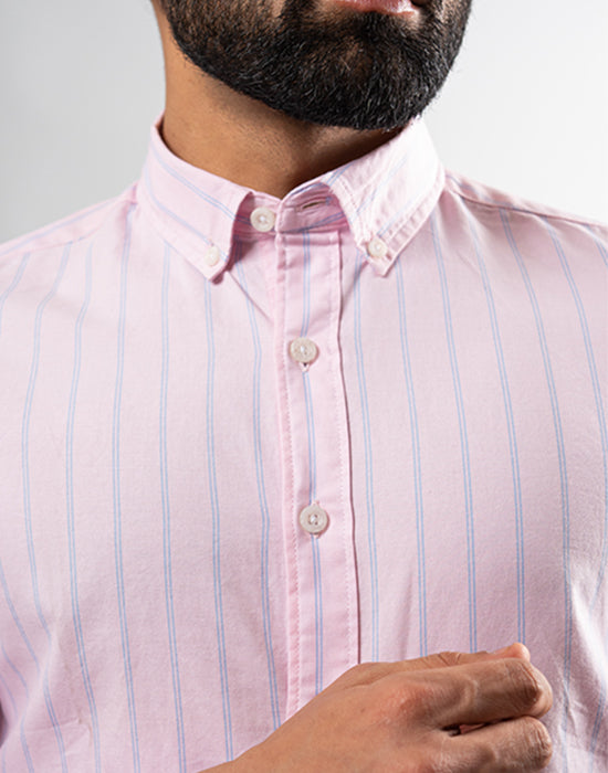 Pink Pin Stripe Shirt
