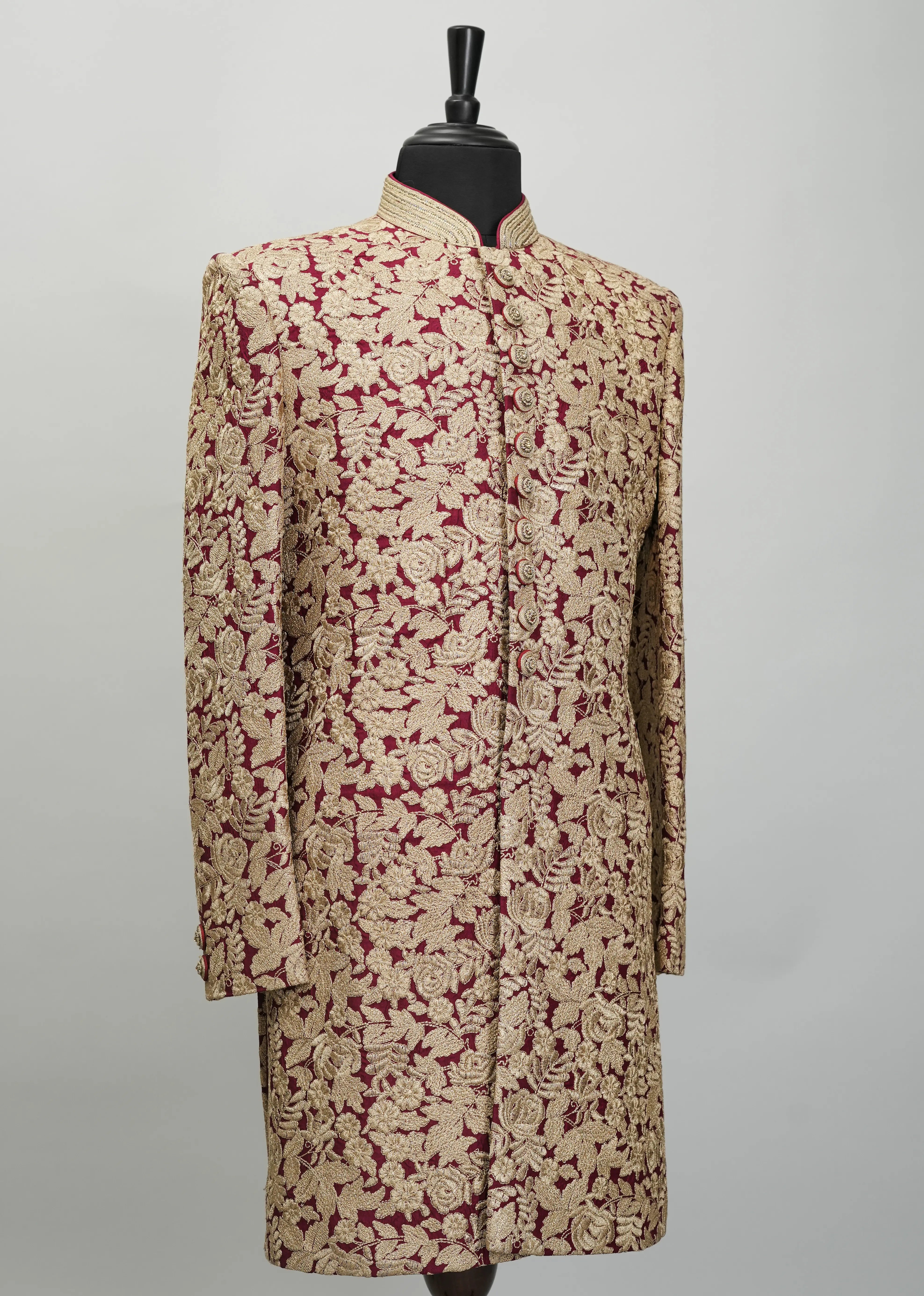 Crismon Ornamental Indowestern Suit